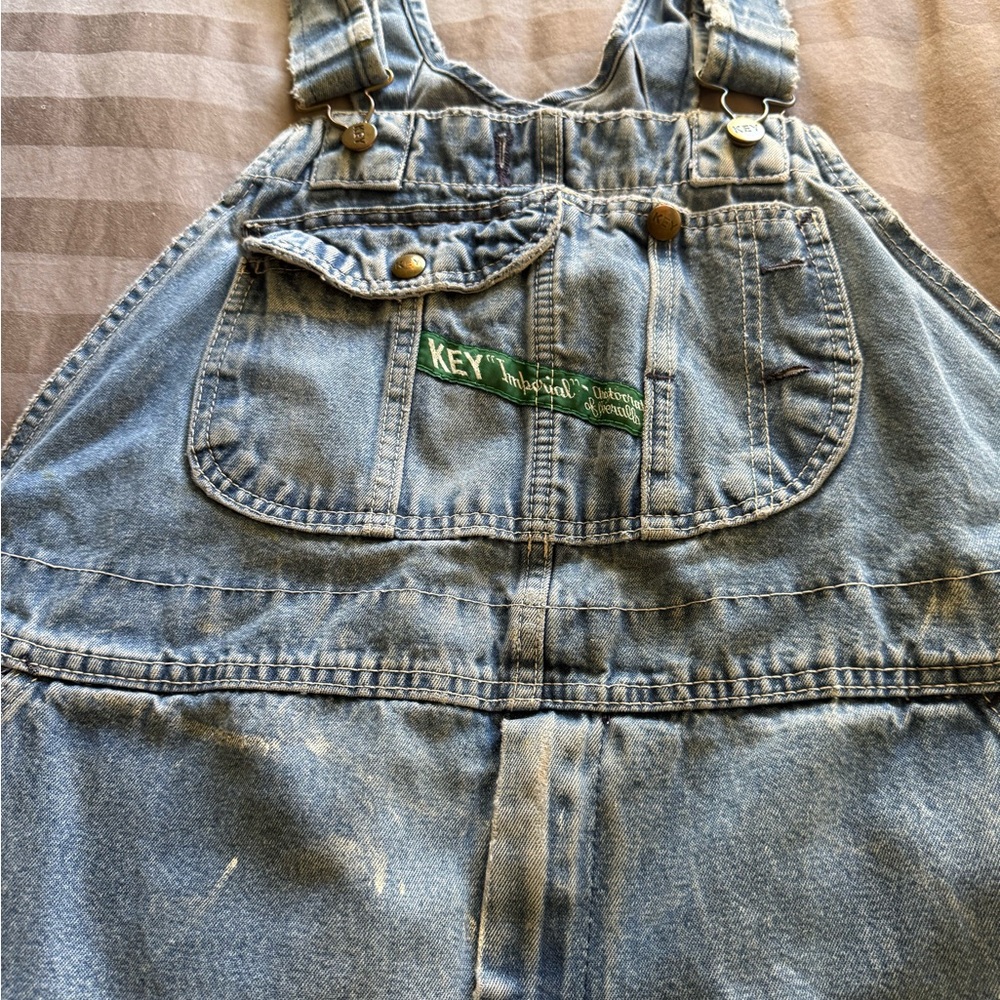 Key Vintage Denim Overalls